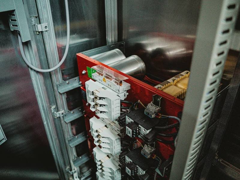 Professionele installatie van een elektrische zekeringkast en bedrading
